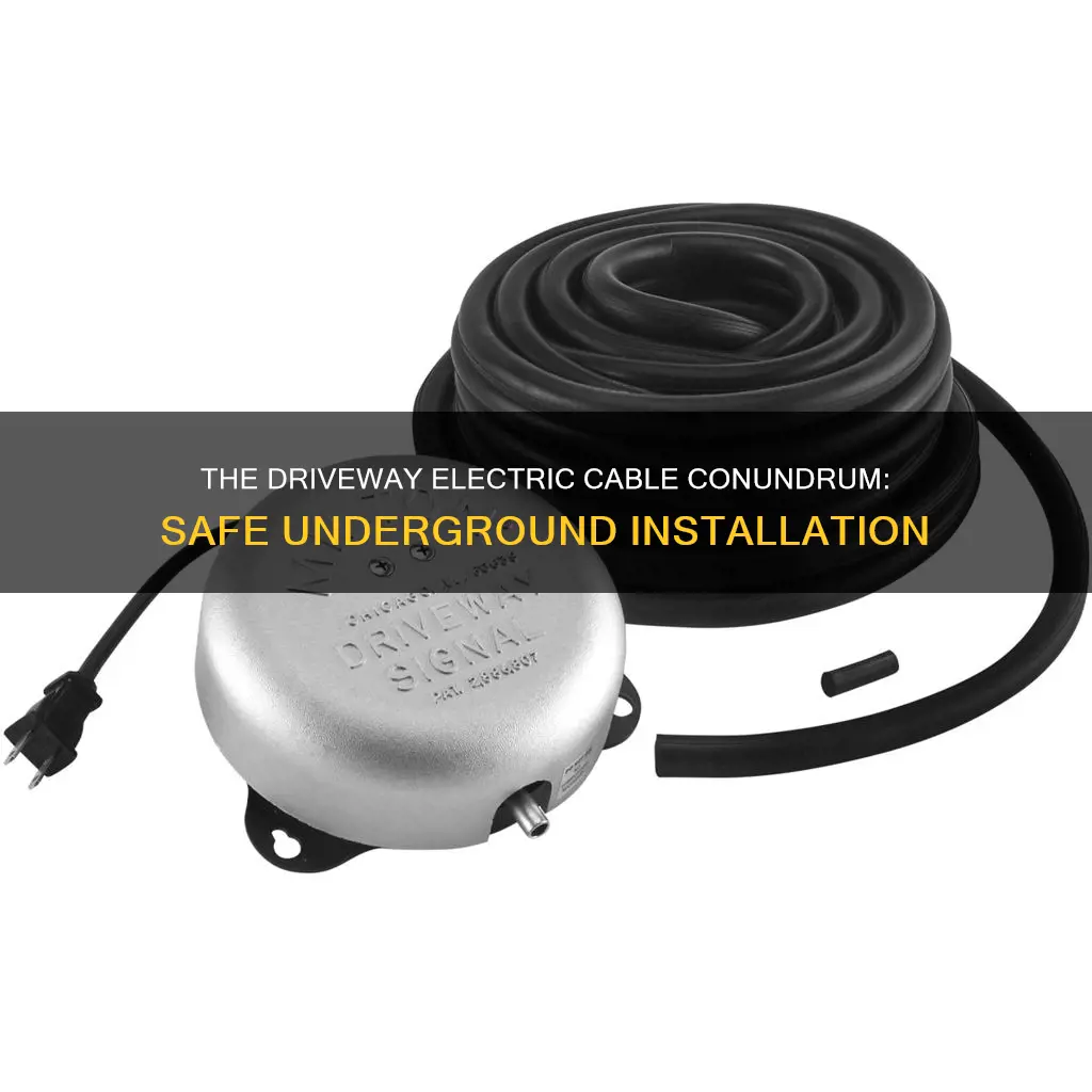 how to run electric cable under driveway
