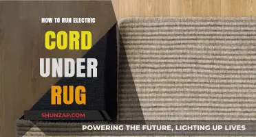 Safe Ways to Run Electric Cords Under Rugs