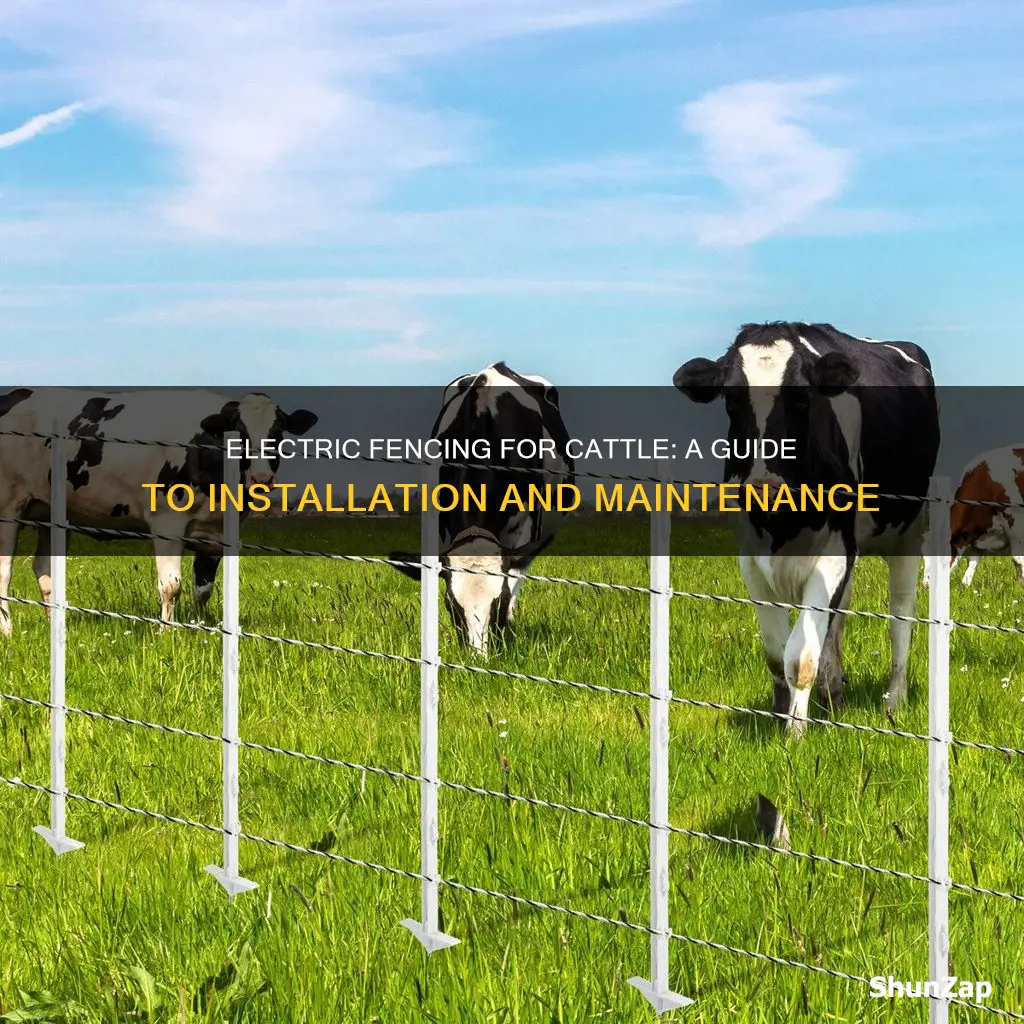 how to run electric fence for cattle