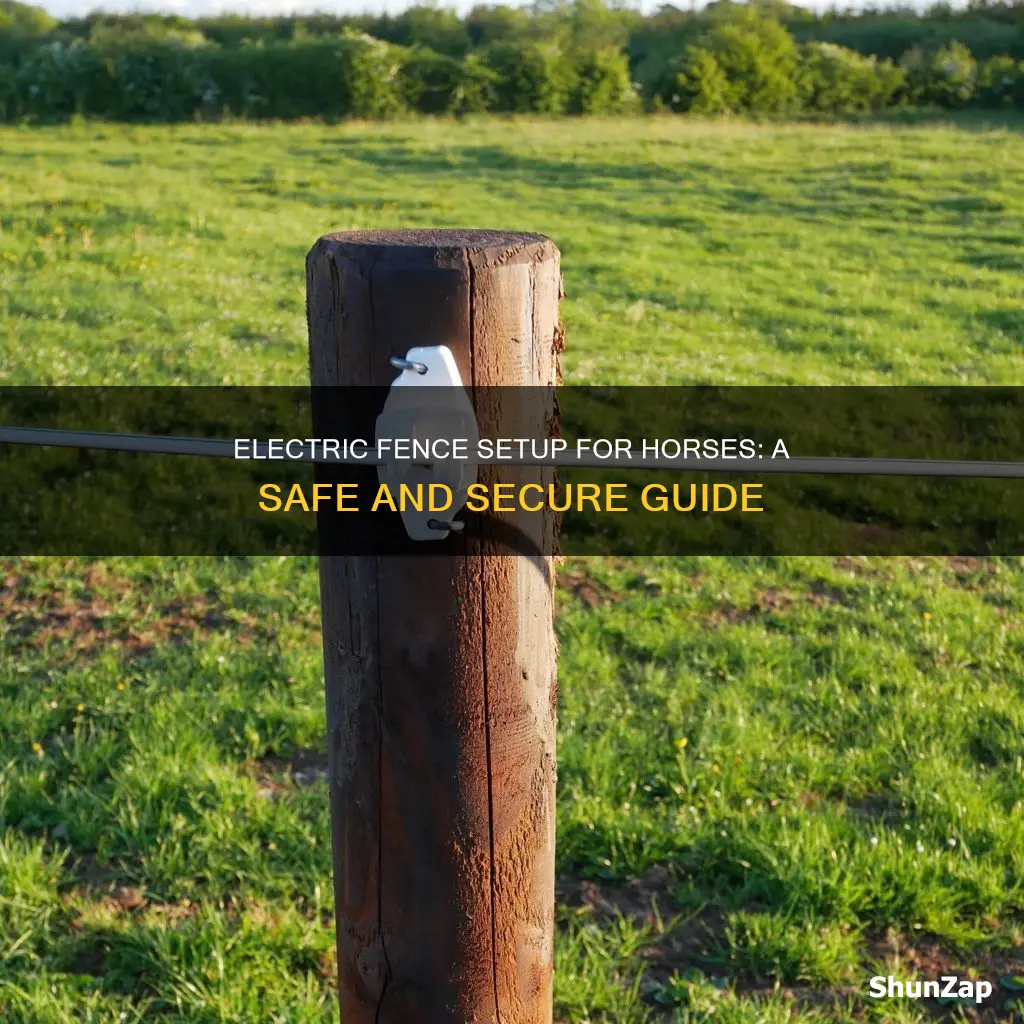 how to run electric fence for horses