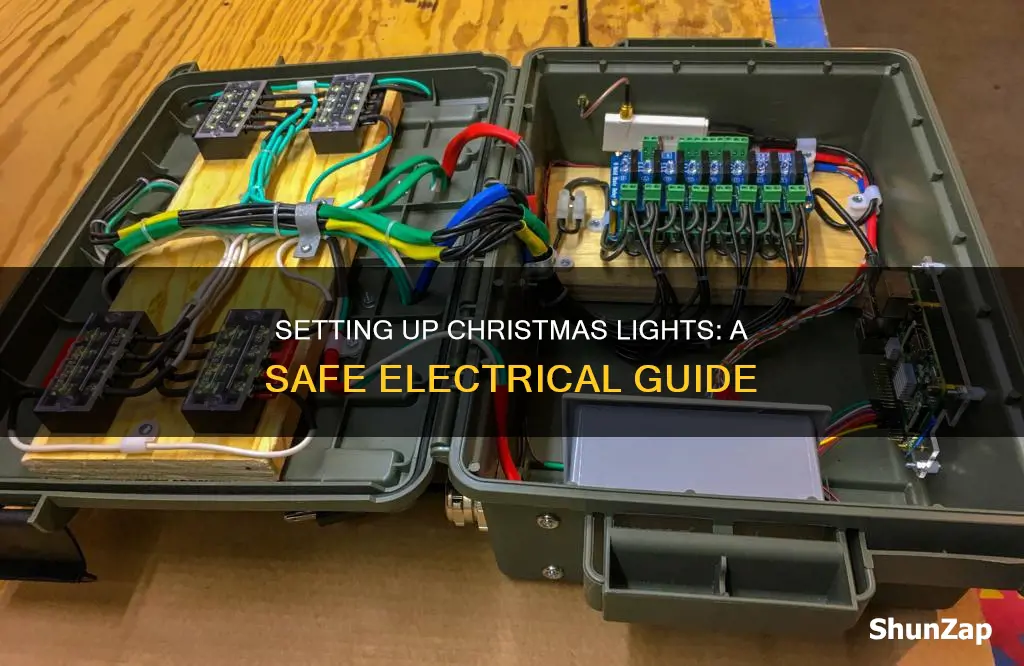 how to run electric for christmas lights