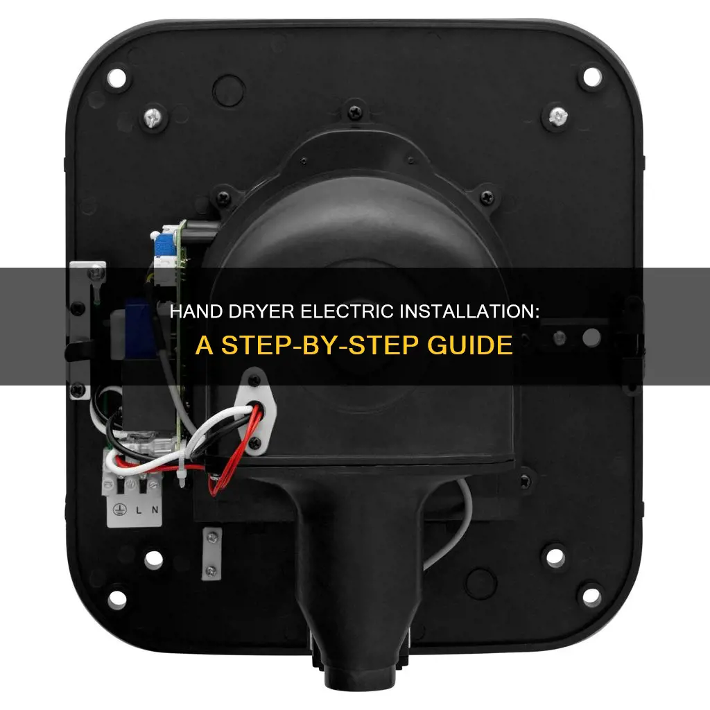 how to run electric for hand dryer