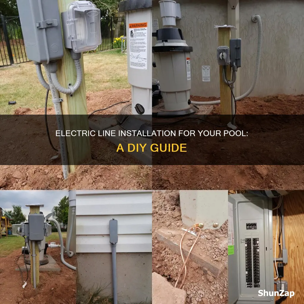 how to run electric line for pool