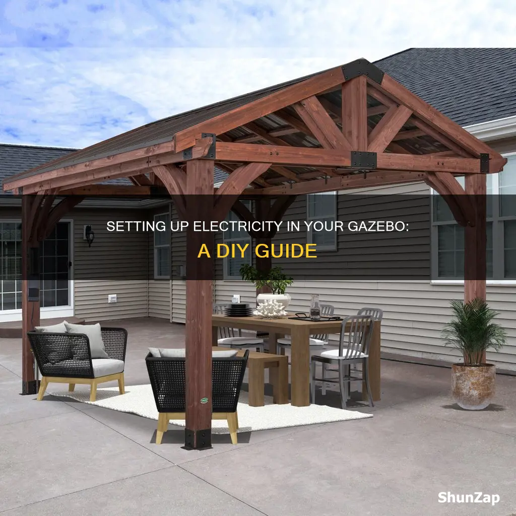 how to run electric to a gazebo