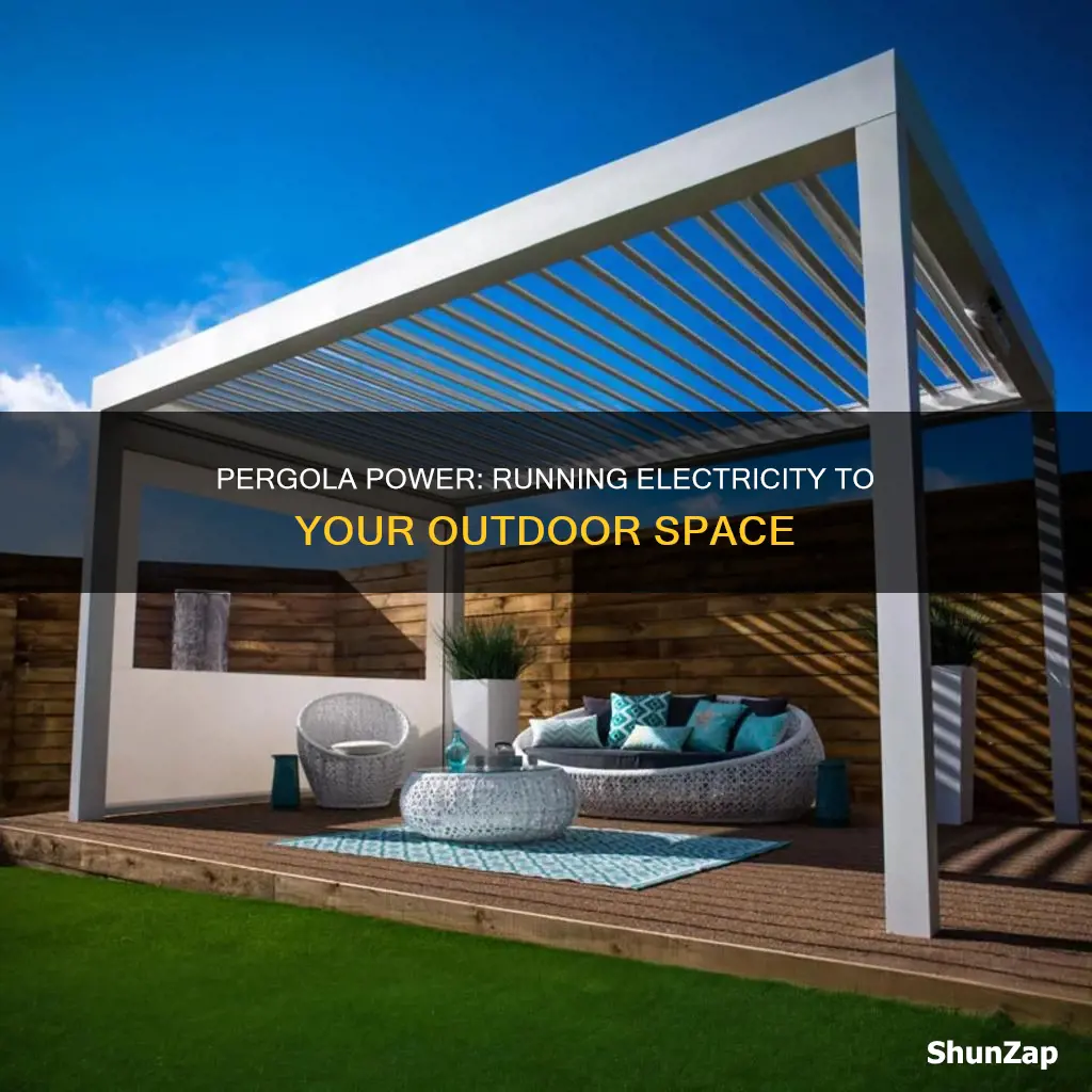 how to run electric to a pergola