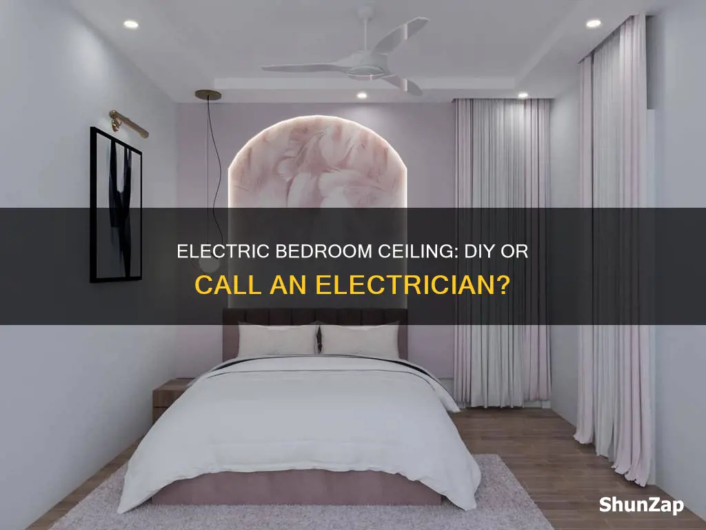 how to run electric to bedroom ceiling