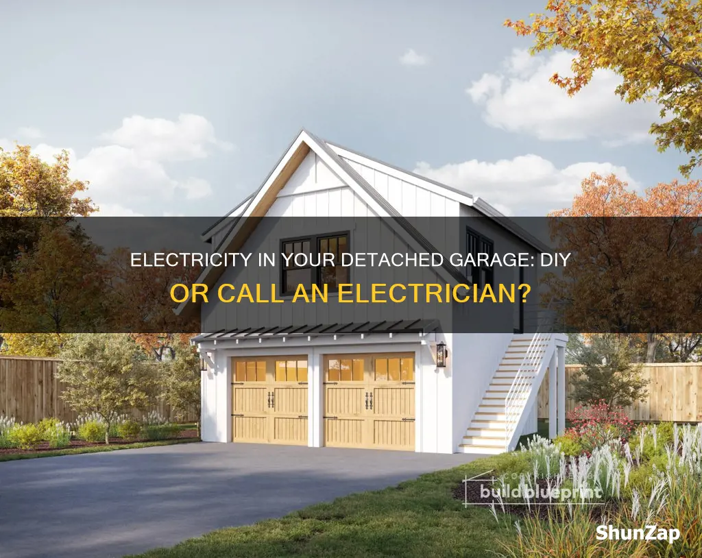 how to run electric to detached garage