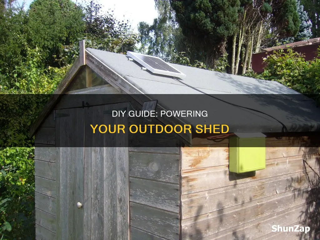 how to run electric to outside shed