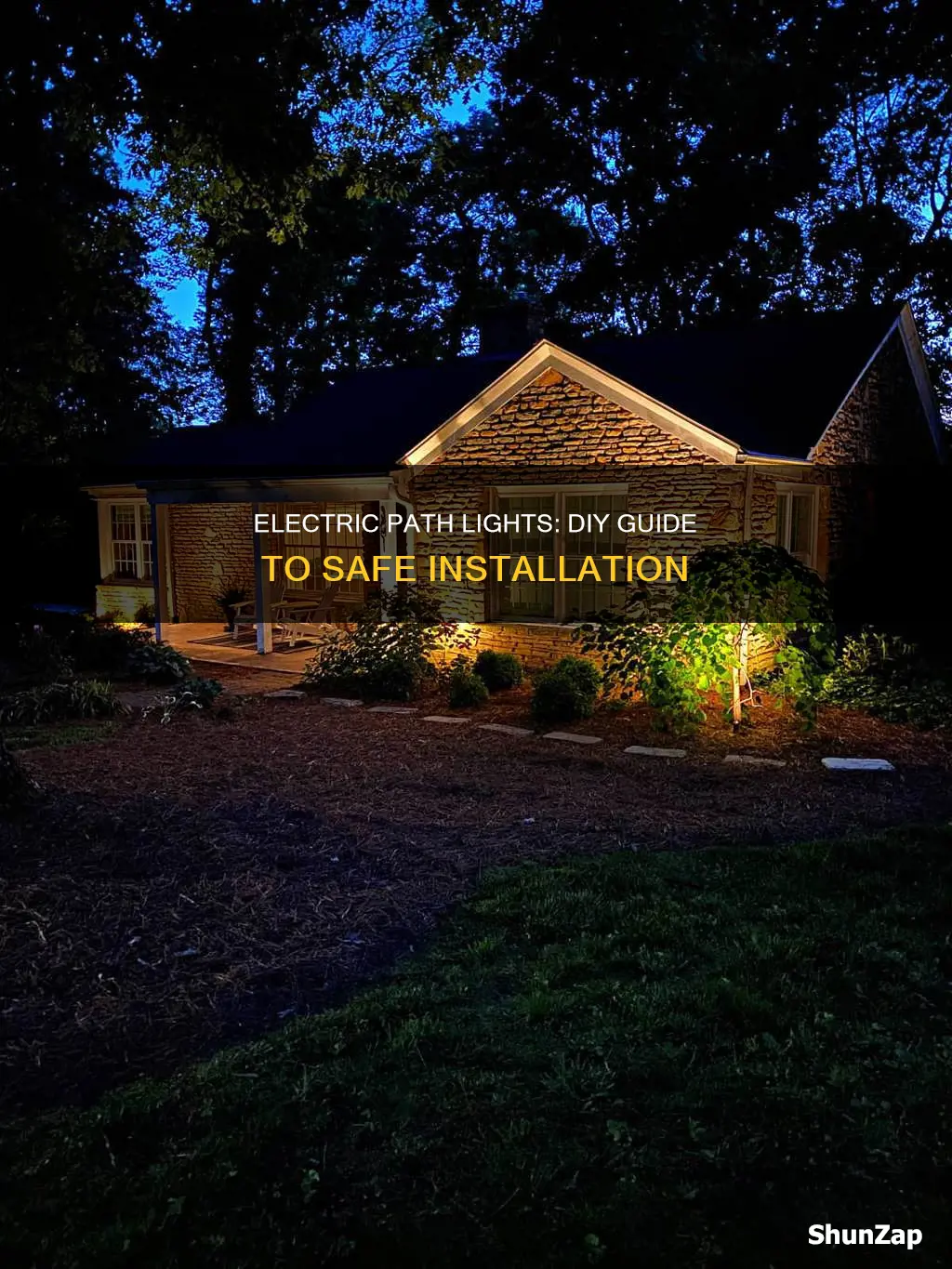 how to run electric to path lights