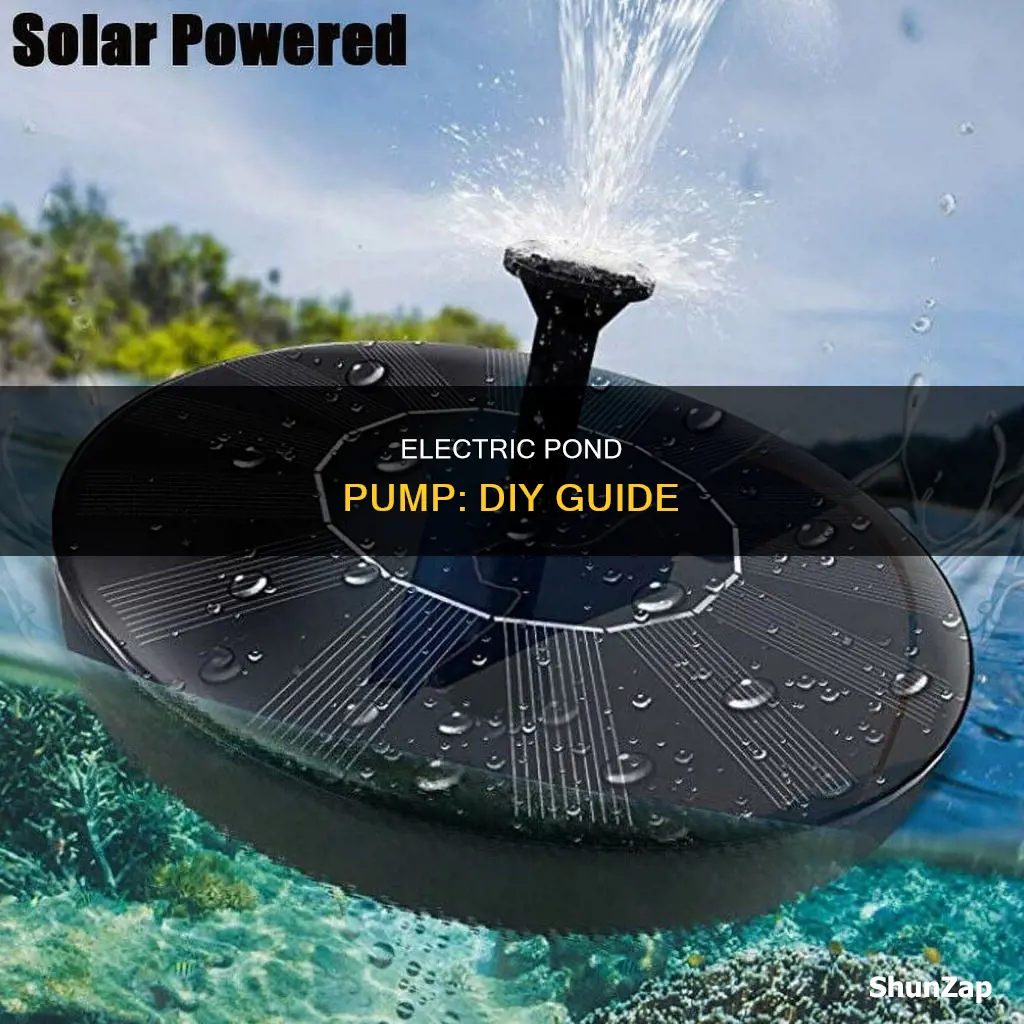 how to run electric to pond pump