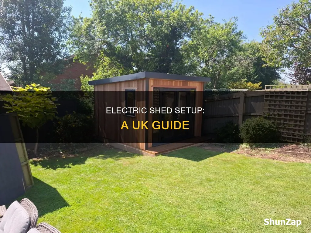 how to run electric to shed uk