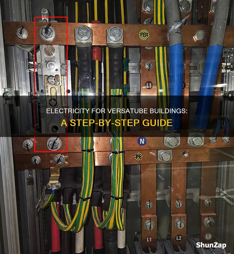 how to run electric to versatube building