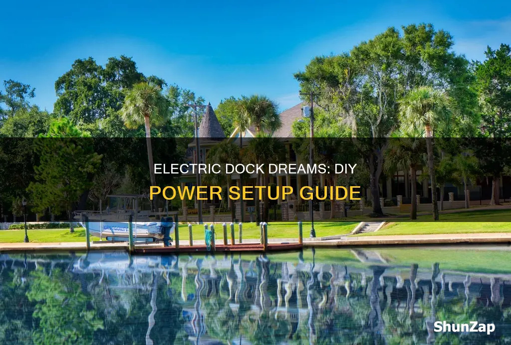 how to run electric to your dock