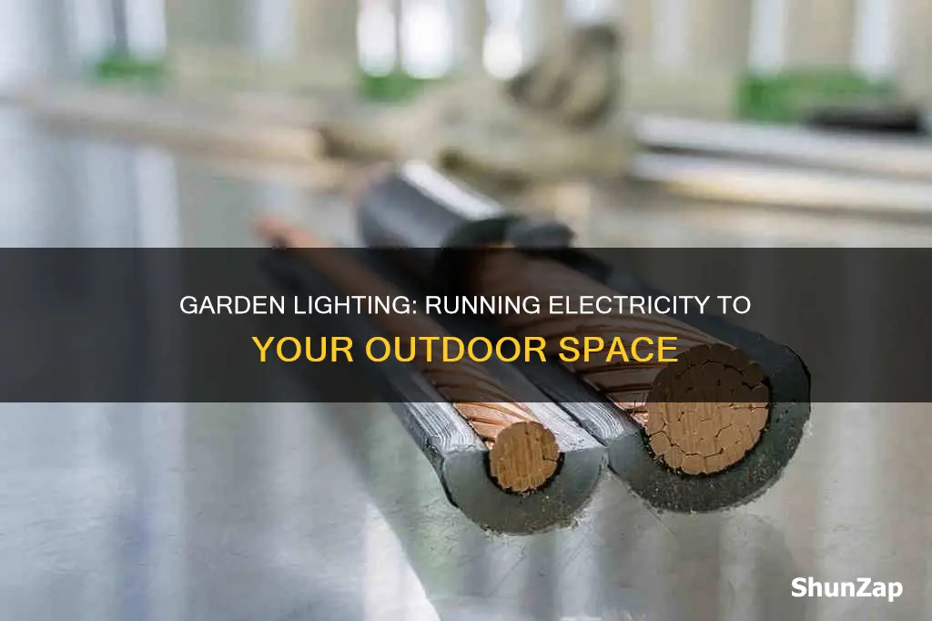 how to run electric to your garden