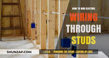 Stud Wiring: Running Electric Wires Through Wall Studs