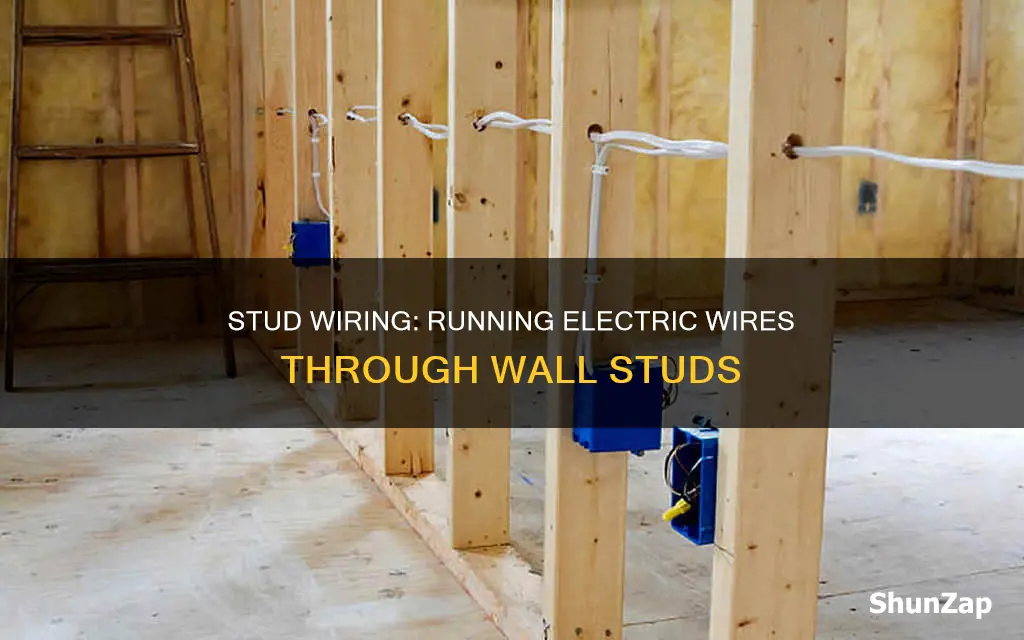 how to run electric wiring through studs
