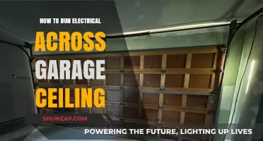 Garage Electrical Work: Running Wires Across the Ceiling
