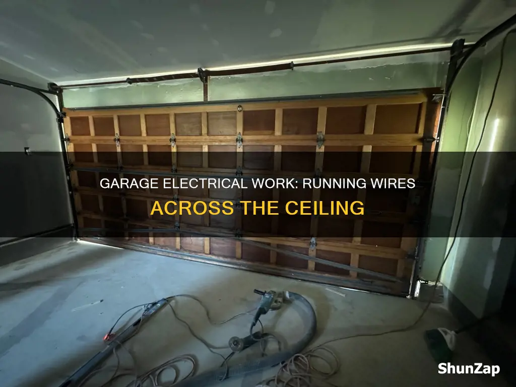 how to run electrical across garage ceiling