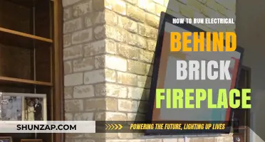 Concealing Electrical Wires Behind a Brick Fireplace