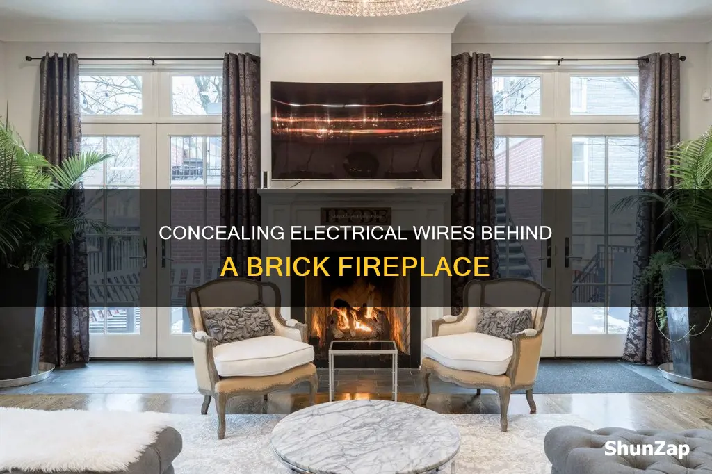 how to run electrical behind brick fireplace