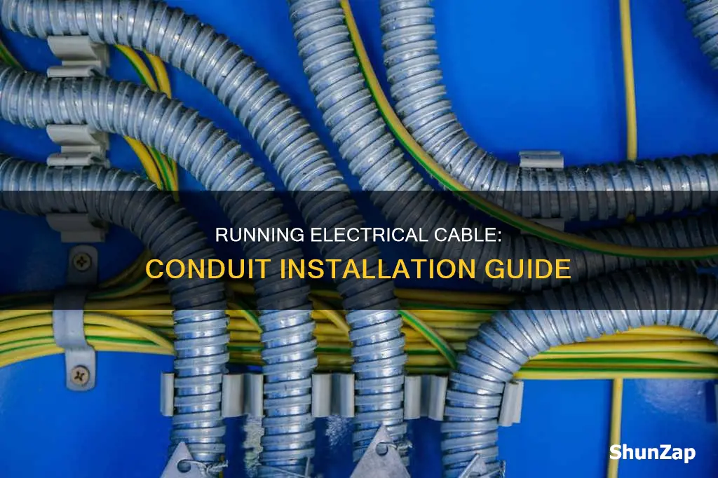 how to run electrical cable through conduit
