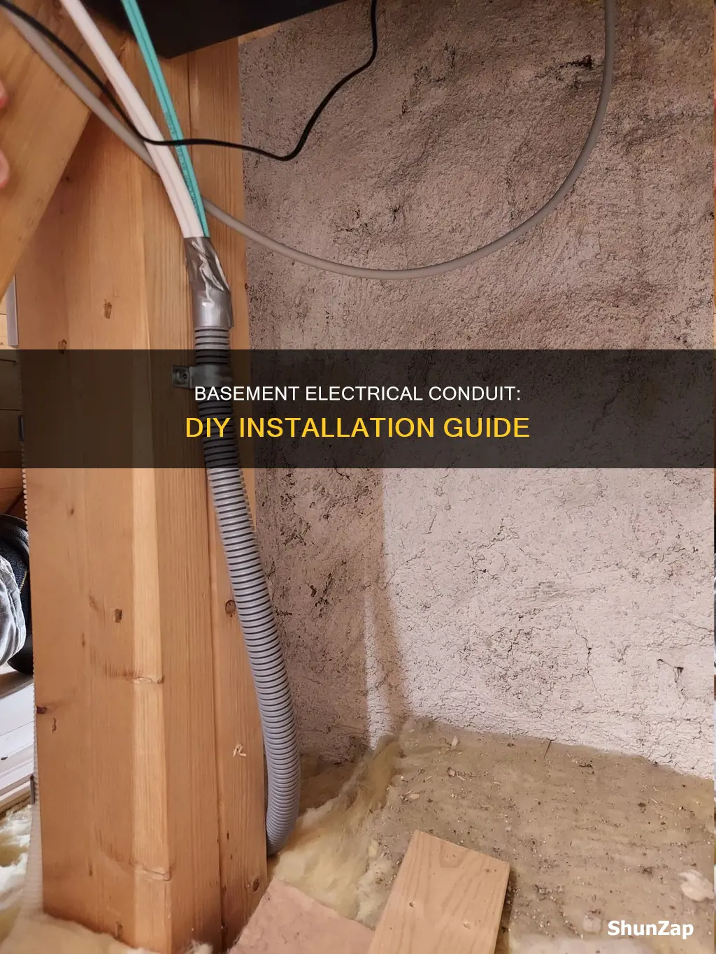 how to run electrical conduit in basement