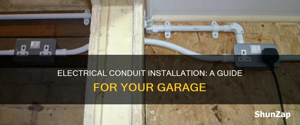 how to run electrical conduit in garage