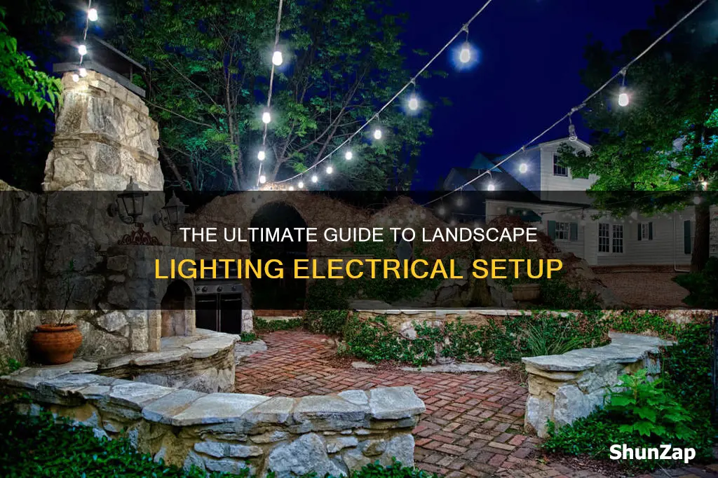 how to run electrical for landscape lighting