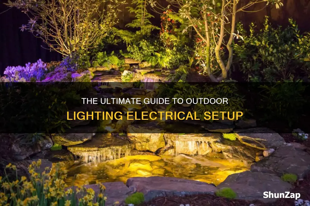 how to run electrical for outdoor lighting
