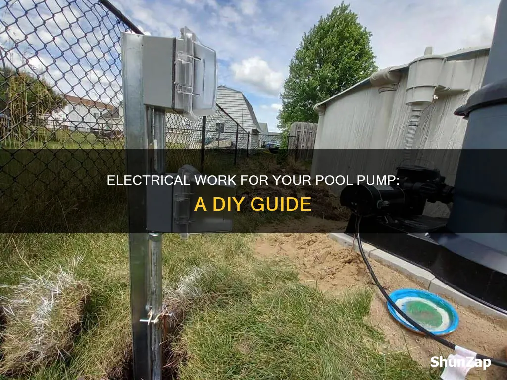 how to run electrical for pool pump