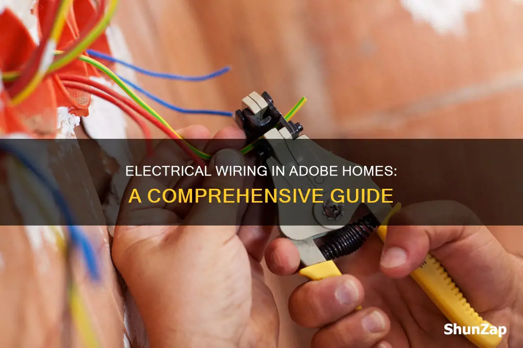 how to run electrical in adobe home