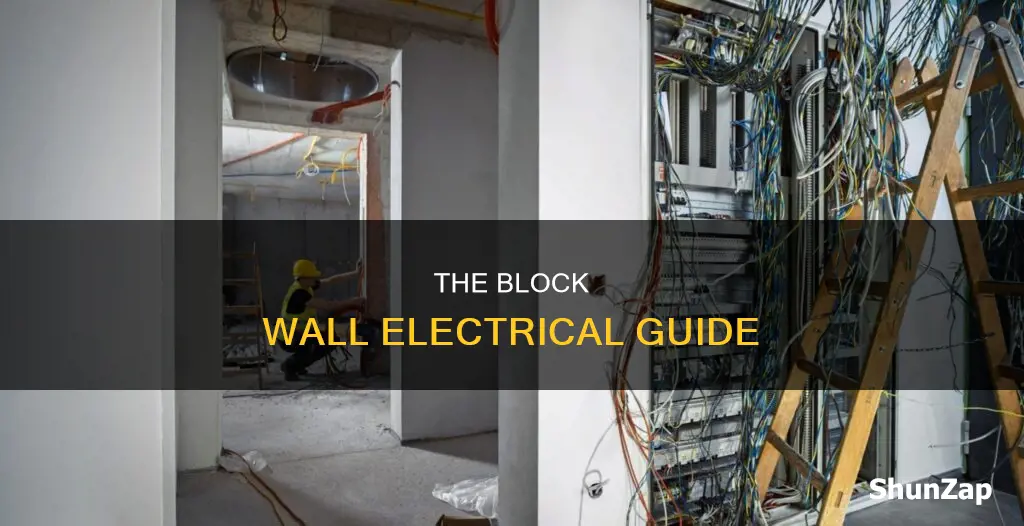 how to run electrical in block wall