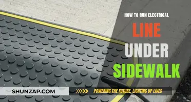 The Safe Way to Run Electrical Lines Under Sidewalks