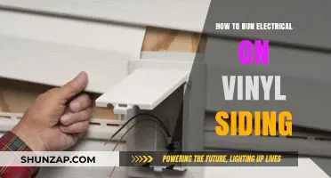 Running Electrical Wires: Vinyl Siding Edition