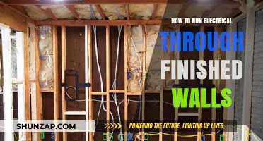 Running Electrical Wires Through Finished Walls: A DIY Guide