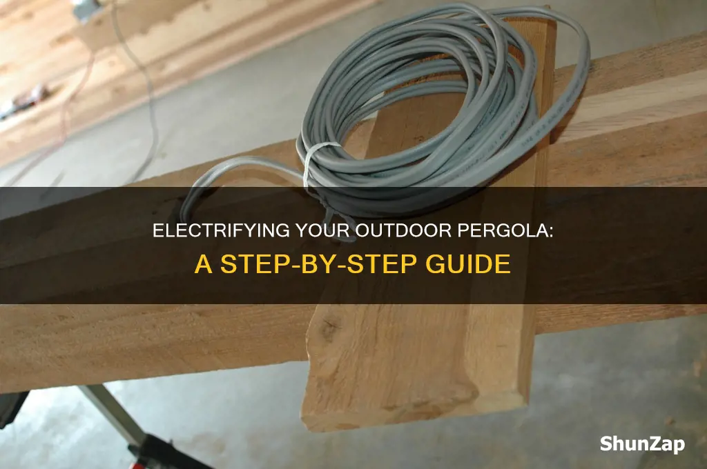 how to run electrical to oudoor pergola