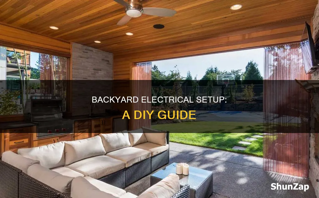 how to run electrical to the backyard