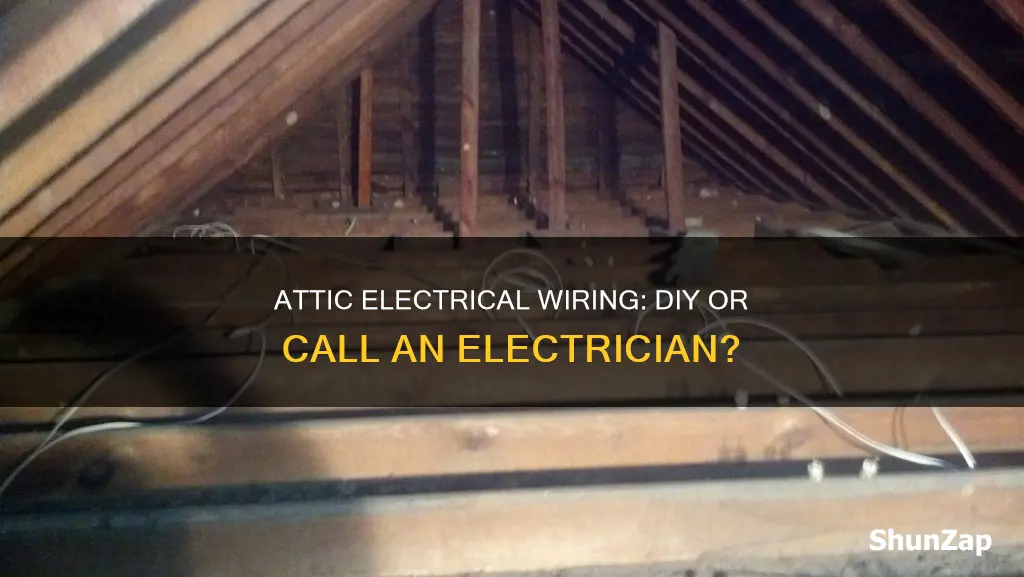 how to run electrical wiring in attic