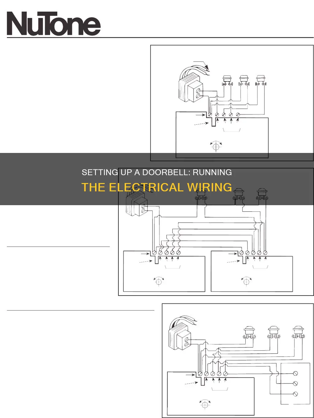 how to run electricity for door bell