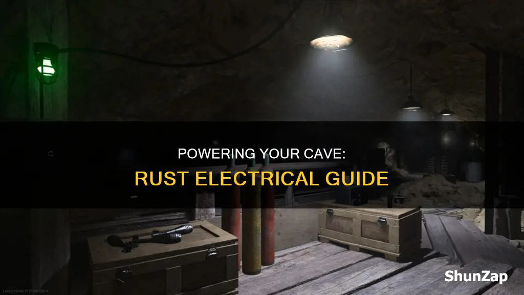 how to run electricity is cave rust