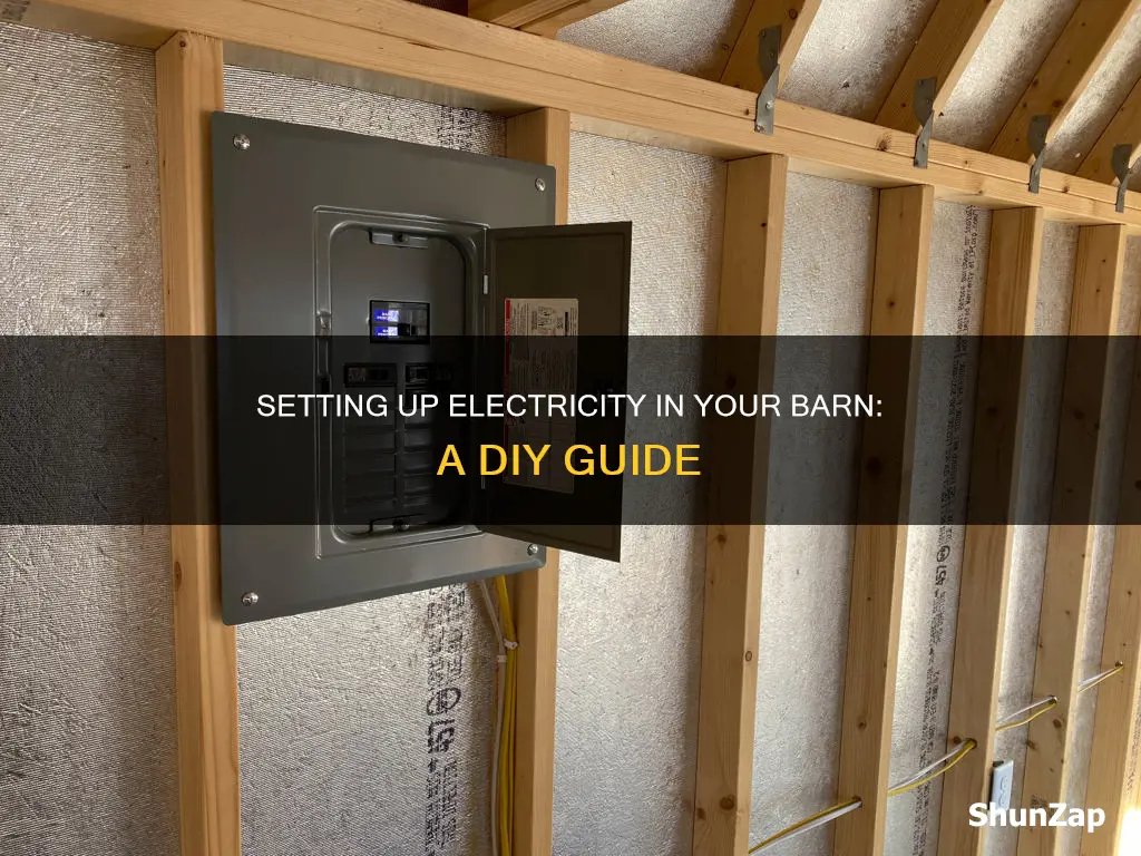 how to run electricity to a barn