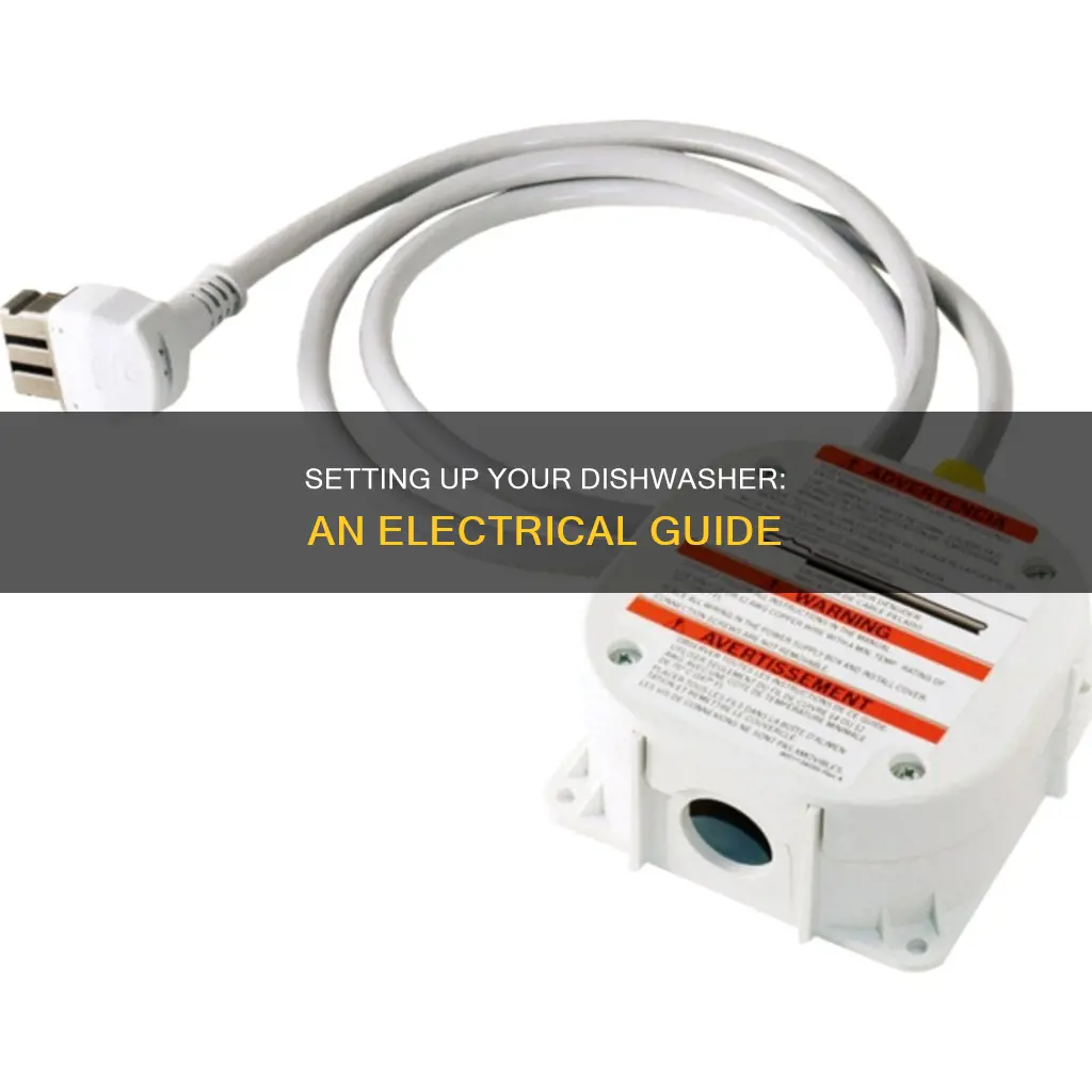 how to run electricity to a dishwasher