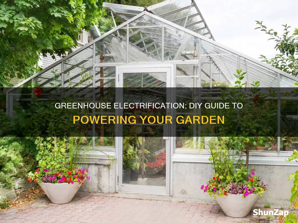 how to run electricity to a greenhouse