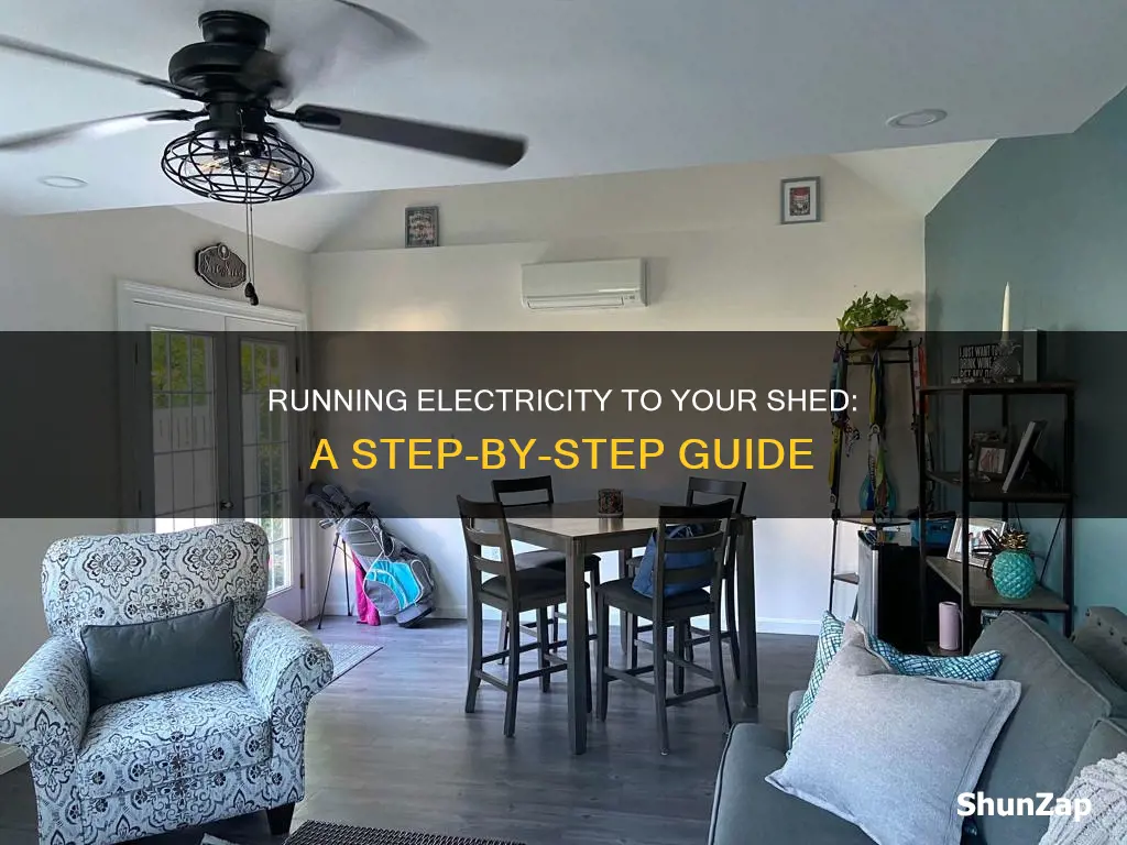 how to run electricity to a shed