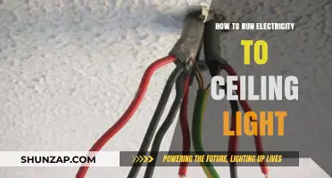 DIY Ceiling Light: Running Power Safely