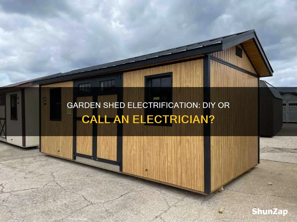 how to run electricity to garden shed