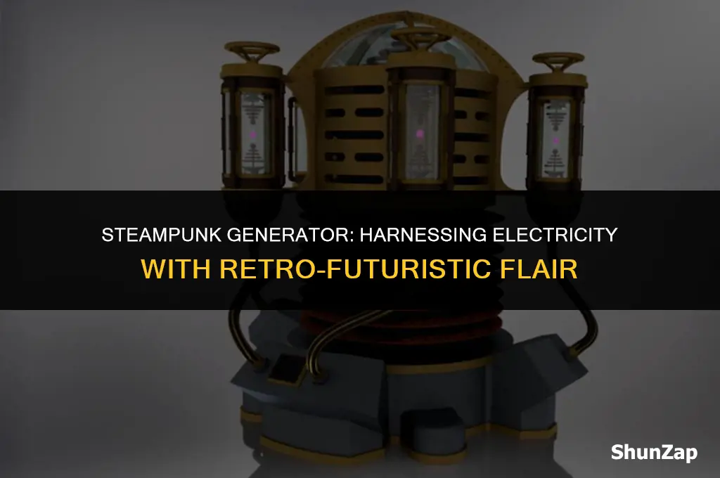 how to run electricity using steam punk generator