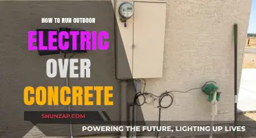 Electricity Outdoors: Running Wires Safely Over Concrete