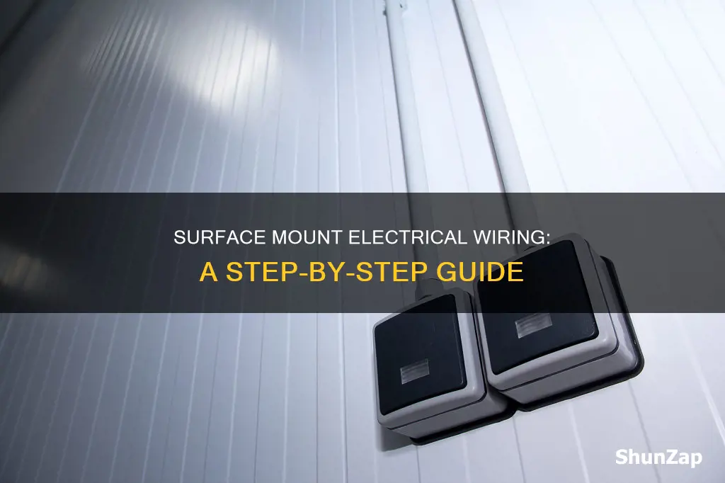how to run surface mount electrical wiring
