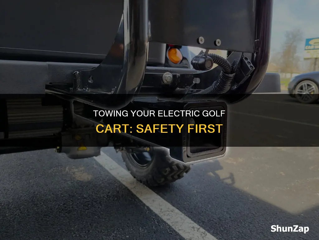 how to safely tow electric golf cart
